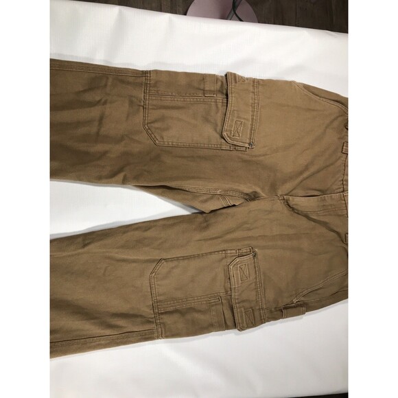 Duluth Trading Carpenter Pants 38x30 Cargo Relaxed Canvas Work Wear - Picture 3 of 9